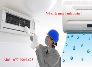 vệ sinh máy lạnh quận 4